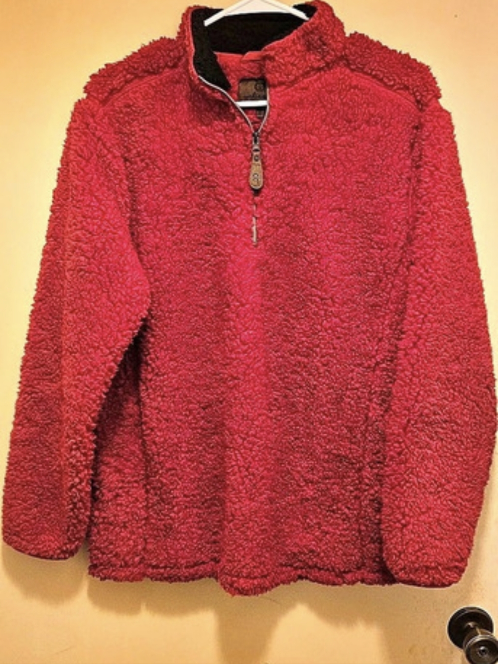 C.C. Red Fleece Pullover